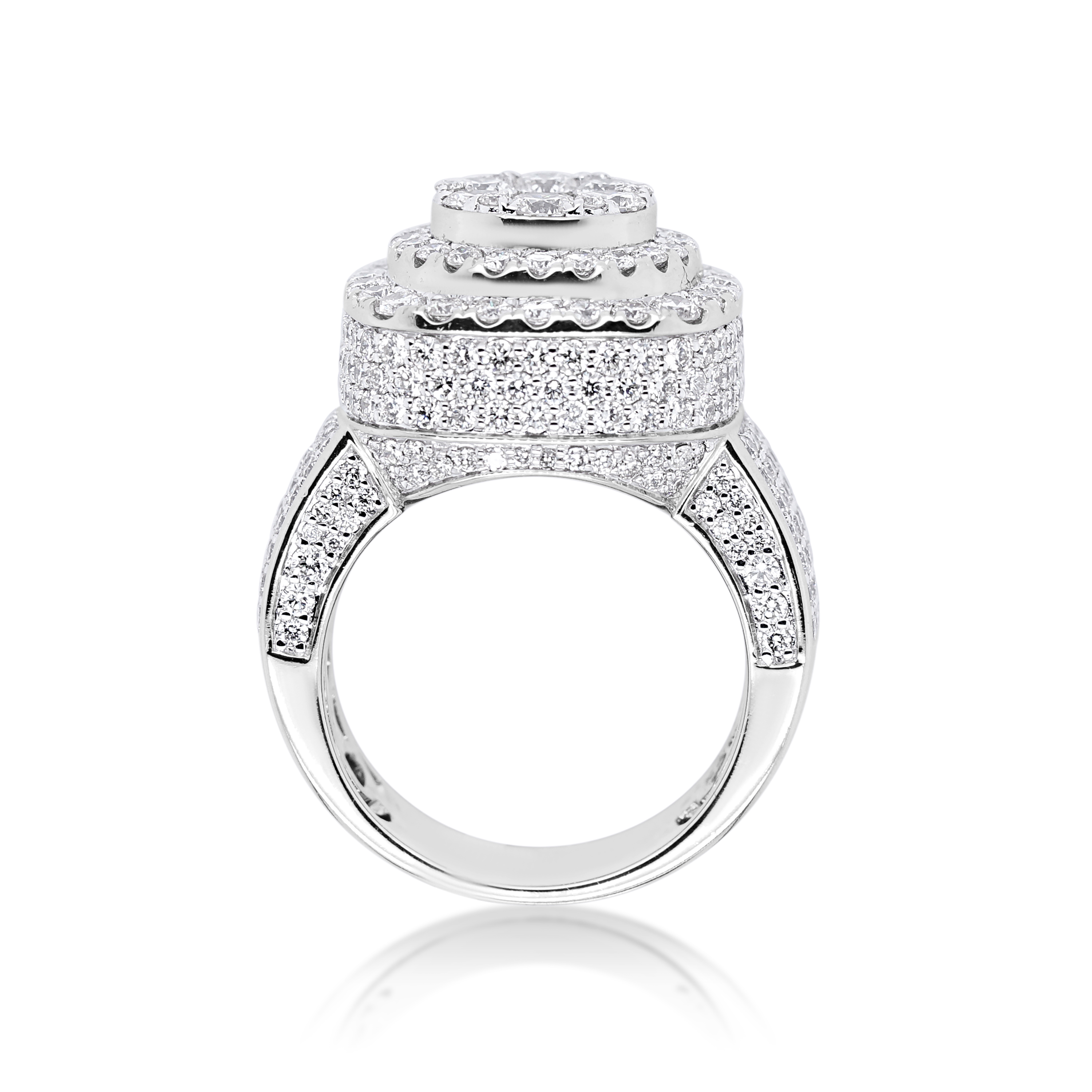 Diamond Ring 5.80 ct. 14K White Gold